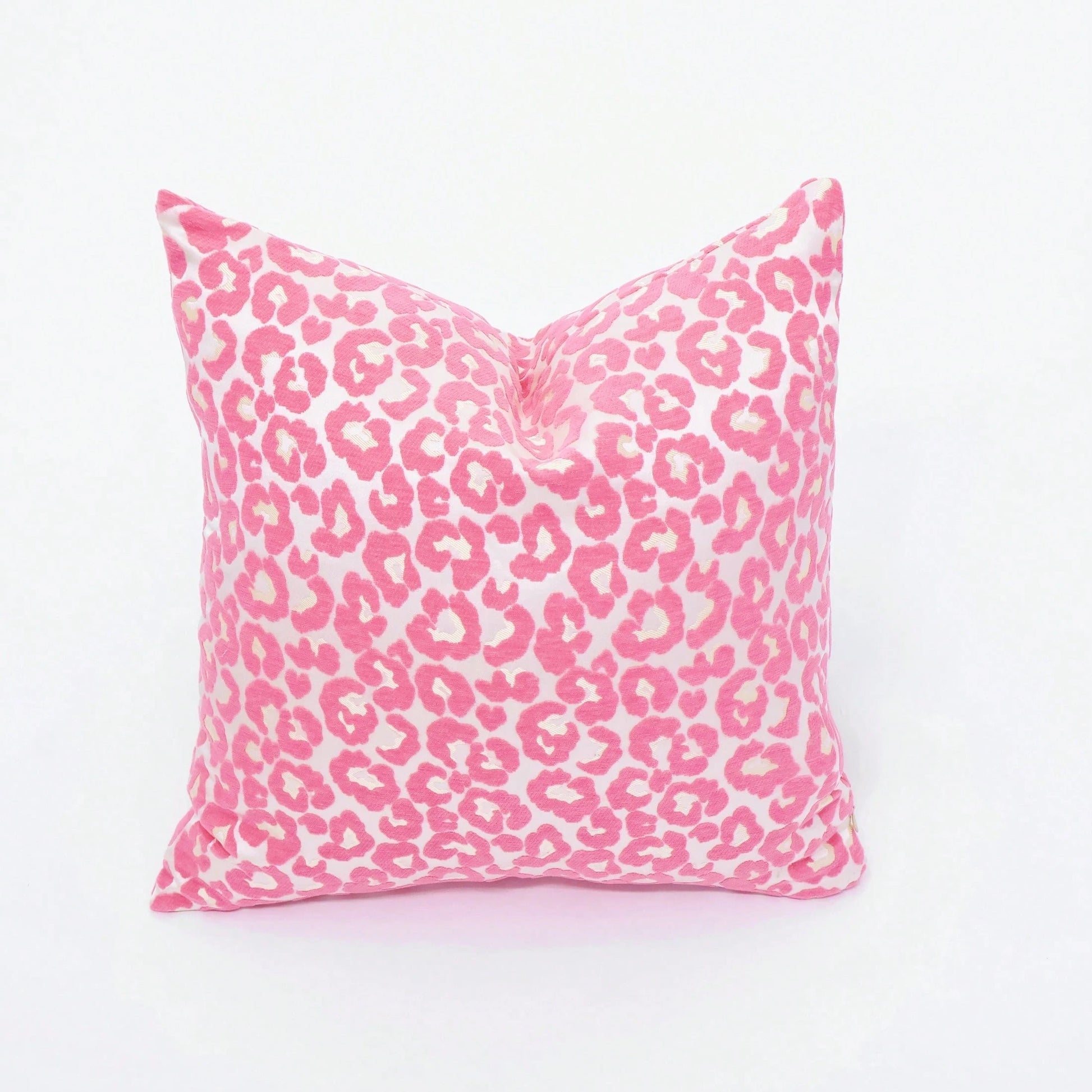 1pc Luxury Leopard Pattern Jacquard Throw Pillow Cover 45*45cm, Suitable For Living Room & Bedroom, High-Quality Feel, Hidden Zipper