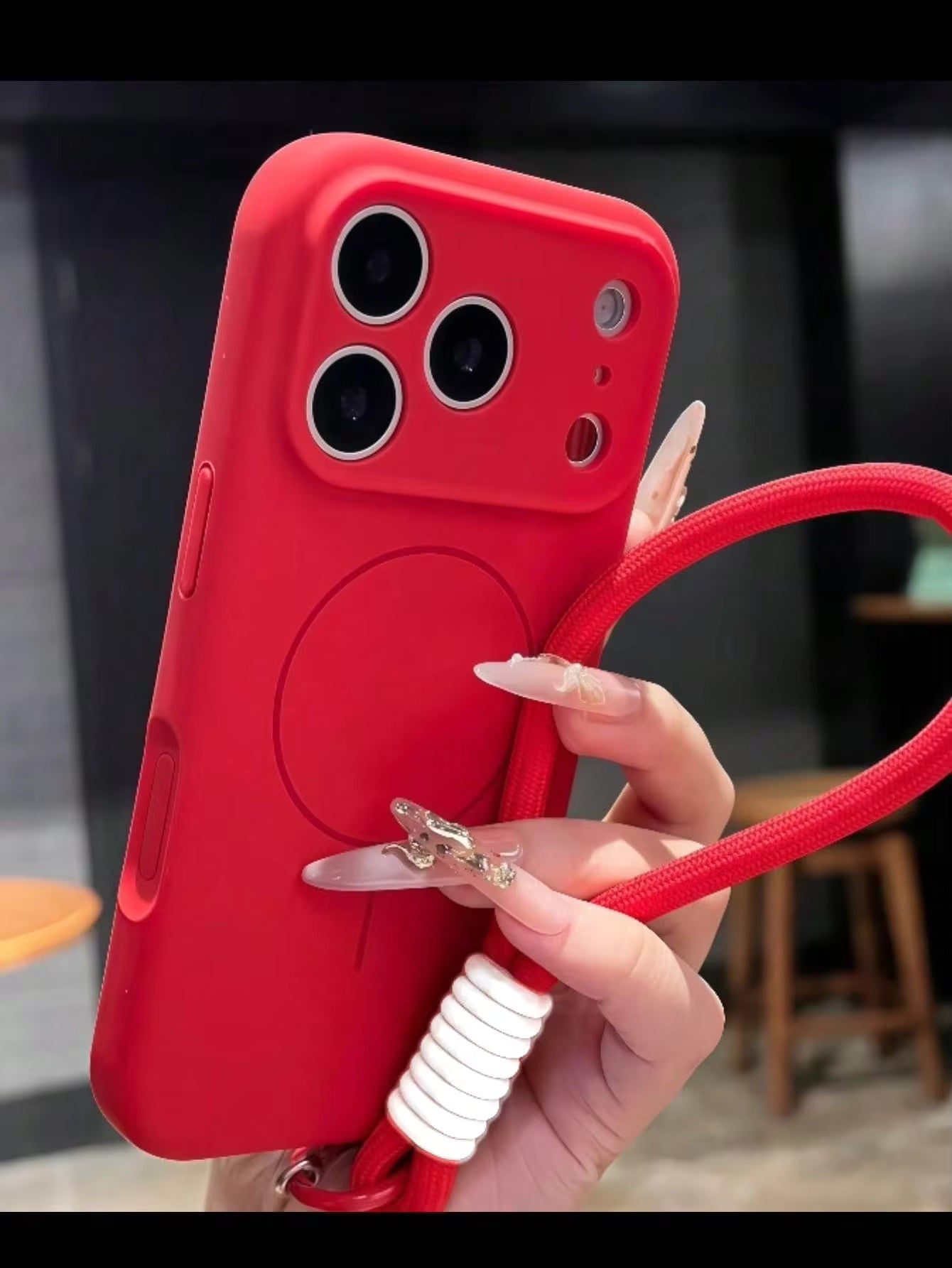 1pc Matte Liquid Silicone Minimalist Magnetic Phone Case, Compatible With Phone 17 AIR 16 15 14 13 12 Pro Max Plus, Supports Wireless Charging, Soft Silicone Back Cover