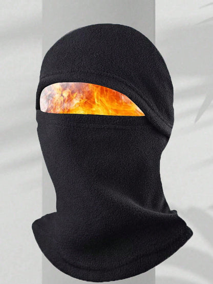 1pc Men's Windproof Face Mask Neck Warmer Ear Protector Hat, Suitable For Winter Cycling