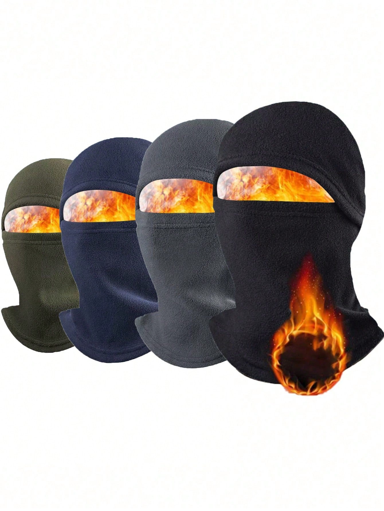 1pc Men's Windproof Face Mask Neck Warmer Ear Protector Hat, Suitable For Winter Cycling