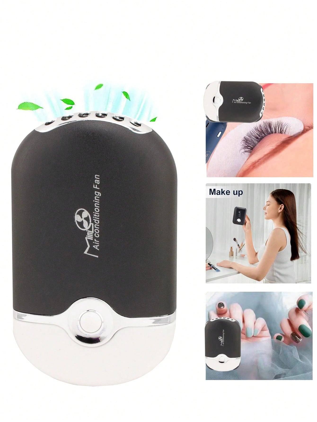 1pc Mini Handheld Fan, Compact & Portable, Suitable For Eyelash Extension Drying/Styling, Unisex, Ideal For Indoor/Outdoor, Travel/Home/Office Use