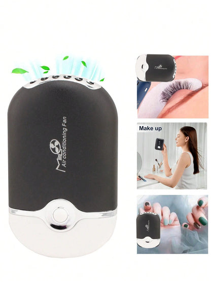 1pc Mini Handheld Fan, Compact & Portable, Suitable For Eyelash Extension Drying/Styling, Unisex, Ideal For Indoor/Outdoor, Travel/Home/Office Use
