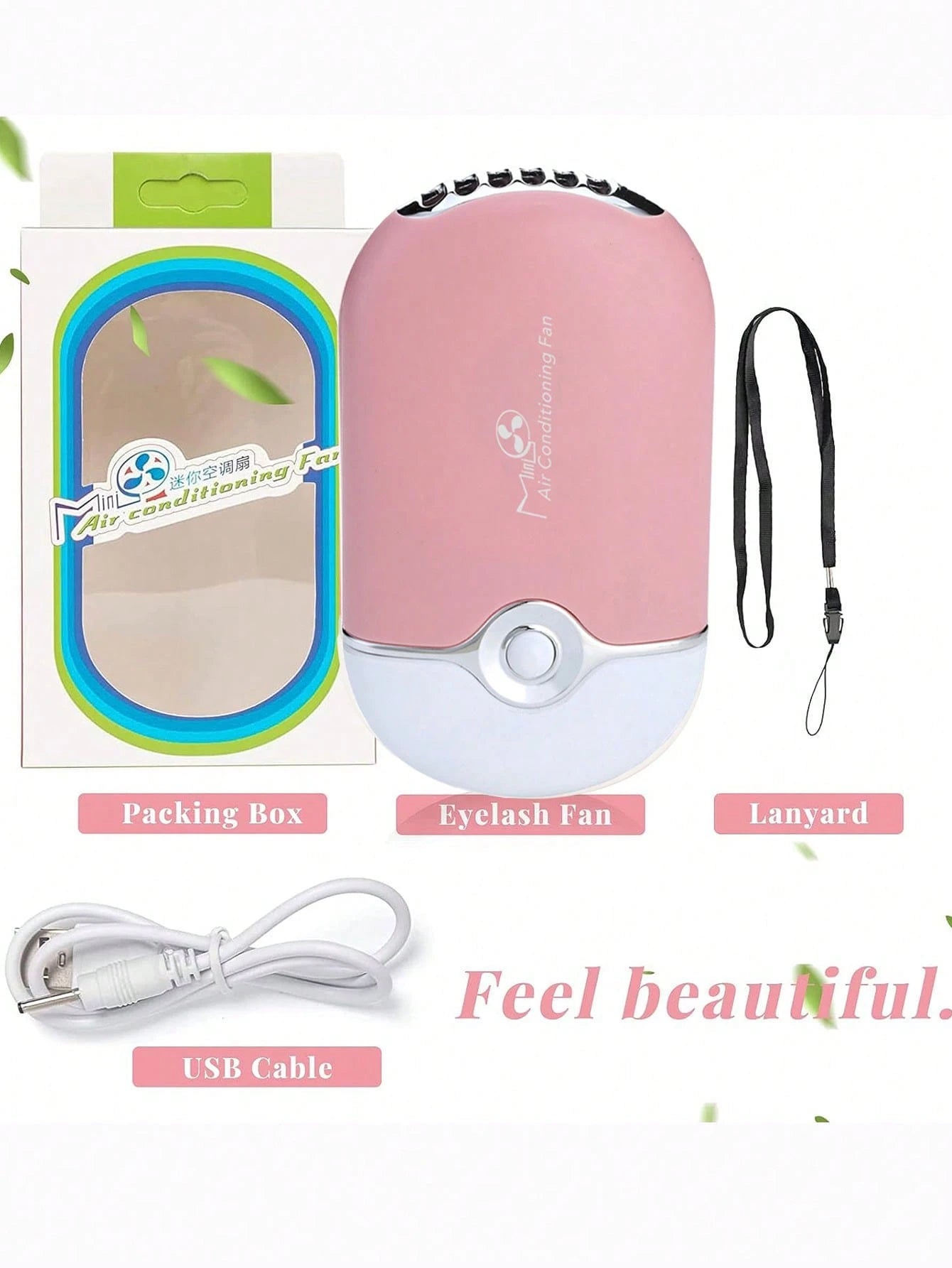 1pc Mini Handheld Fan, Compact & Portable, Suitable For Eyelash Extension Drying/Styling, Unisex, Ideal For Indoor/Outdoor, Travel/Home/Office Use