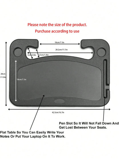 1pc Multifunctional Minimalist Car Dining Tray