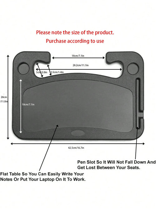 1pc Multifunctional Minimalist Car Dining Tray