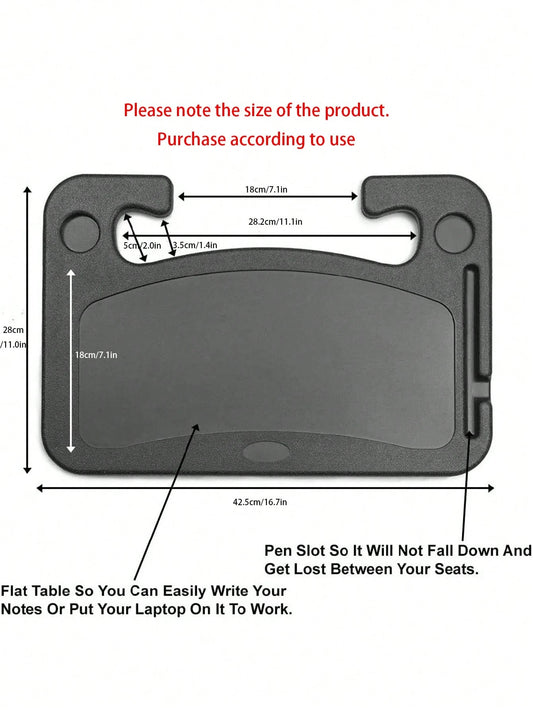 1pc Multifunctional Minimalist Car Dining Tray