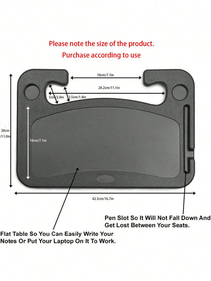 1pc Multifunctional Minimalist Car Dining Tray