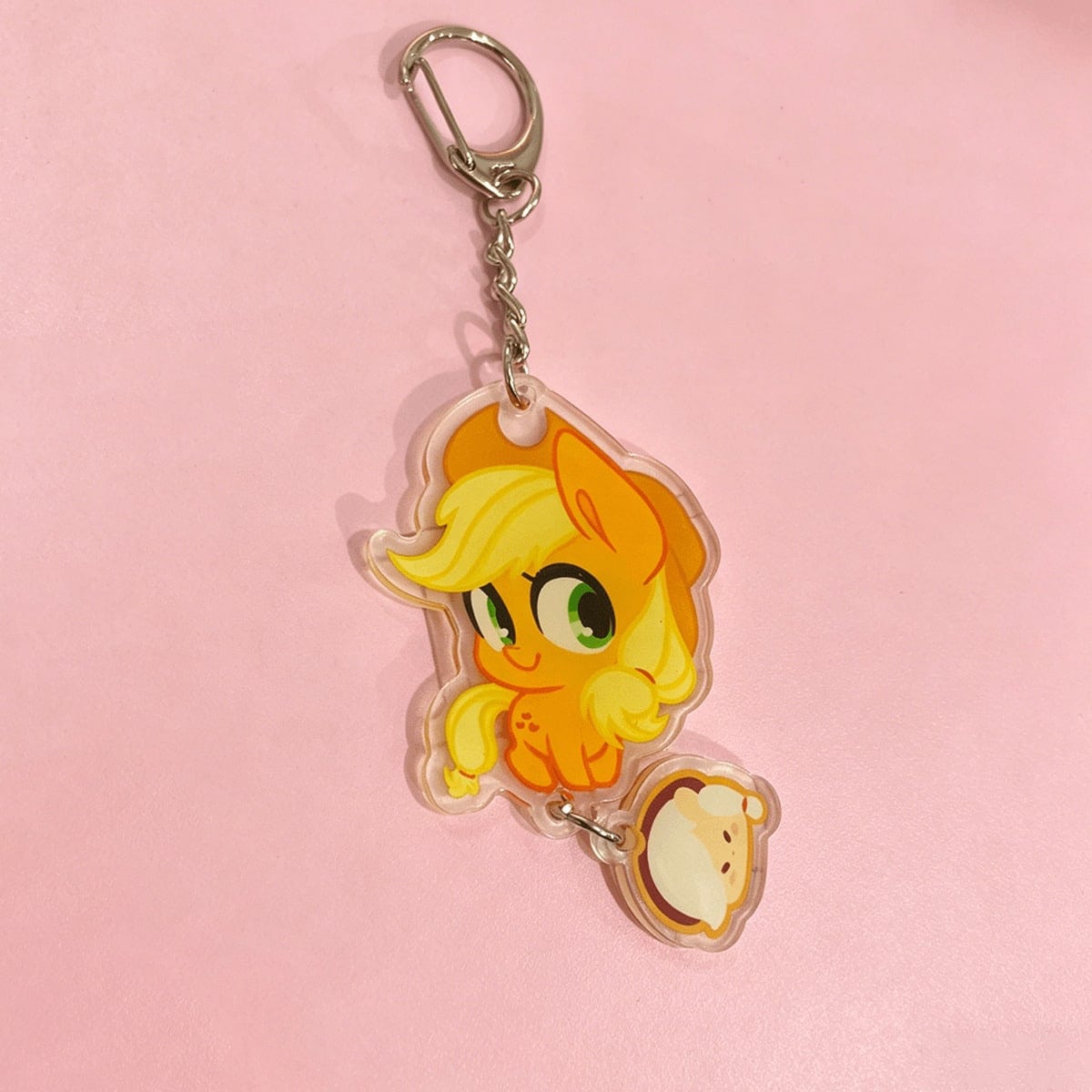 1pc My Little Pony Acrylic Keychain, Cute Pinkie Pie Fluttershy Twilight Rarity Dash Bag Charm, Cartoon Pendant, Xmas Halloween Gift For Girls Fans