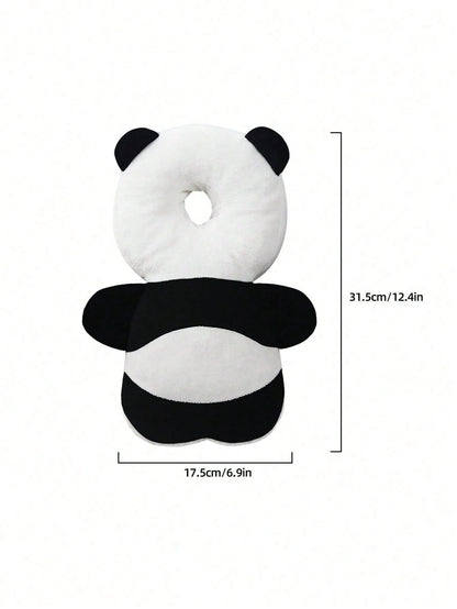 1pc New Baby Anti-Fall Head Protection Pillow, Baby Head Protection Cap, Anti-Fall Head Cushion, Cute Panda & Brown Bear Design, Adjustable Strap, Baby Crawling & Walking Head Protection Cap, Unisex B