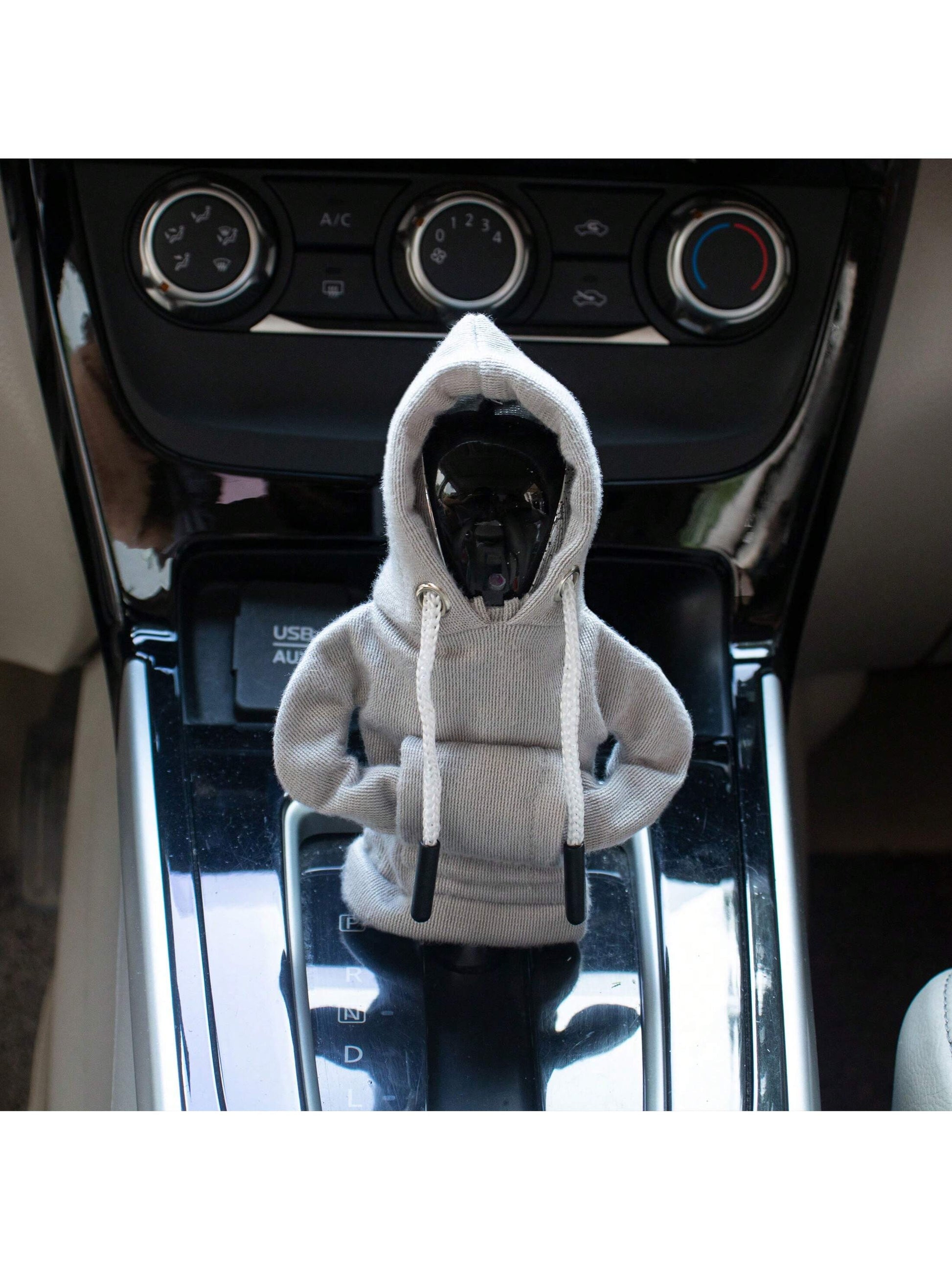 1pc New Gear Stick Shift Cover, Sweat-Absorbing, Anti-Slip, Gear Lever Clothing Protector, Car Accessories