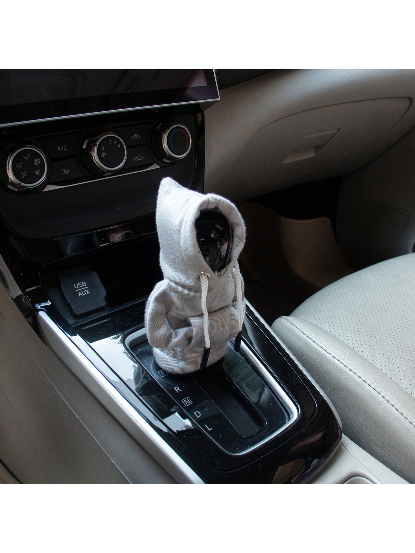 1pc New Gear Stick Shift Cover, Sweat-Absorbing, Anti-Slip, Gear Lever Clothing Protector, Car Accessories