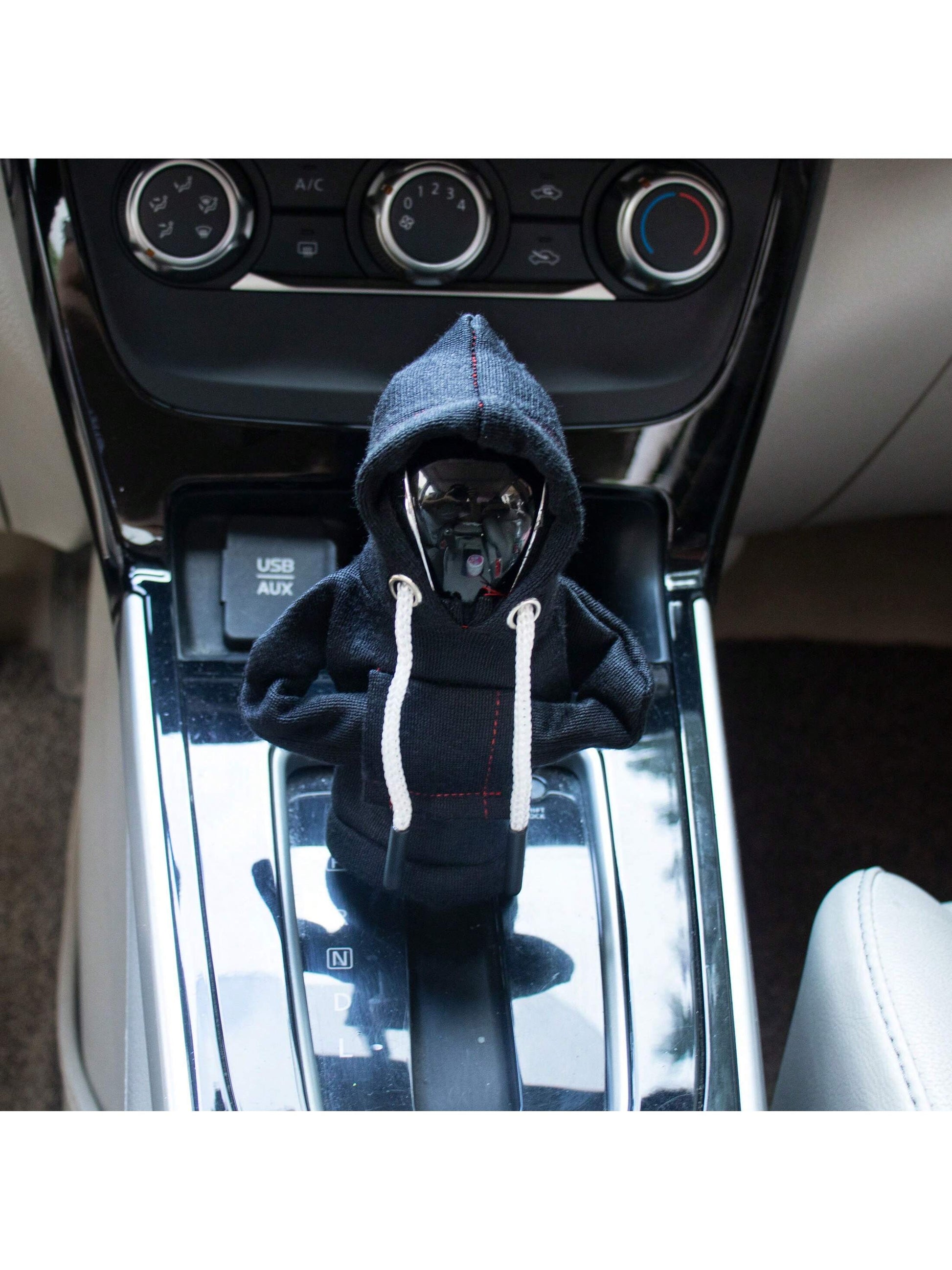 1pc New Gear Stick Shift Cover, Sweat-Absorbing, Anti-Slip, Gear Lever Clothing Protector, Car Accessories