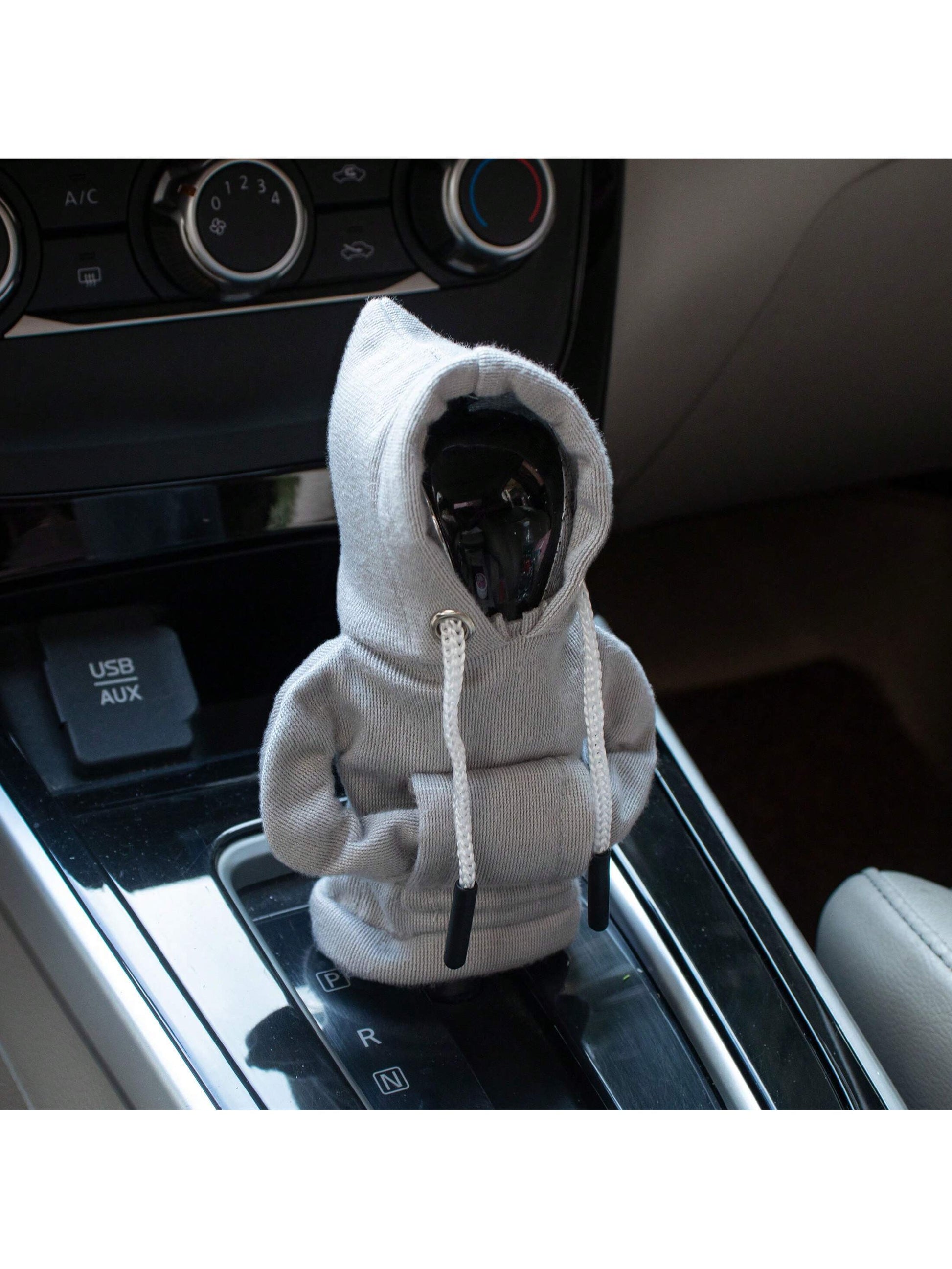 1pc New Gear Stick Shift Cover, Sweat-Absorbing, Anti-Slip, Gear Lever Clothing Protector, Car Accessories