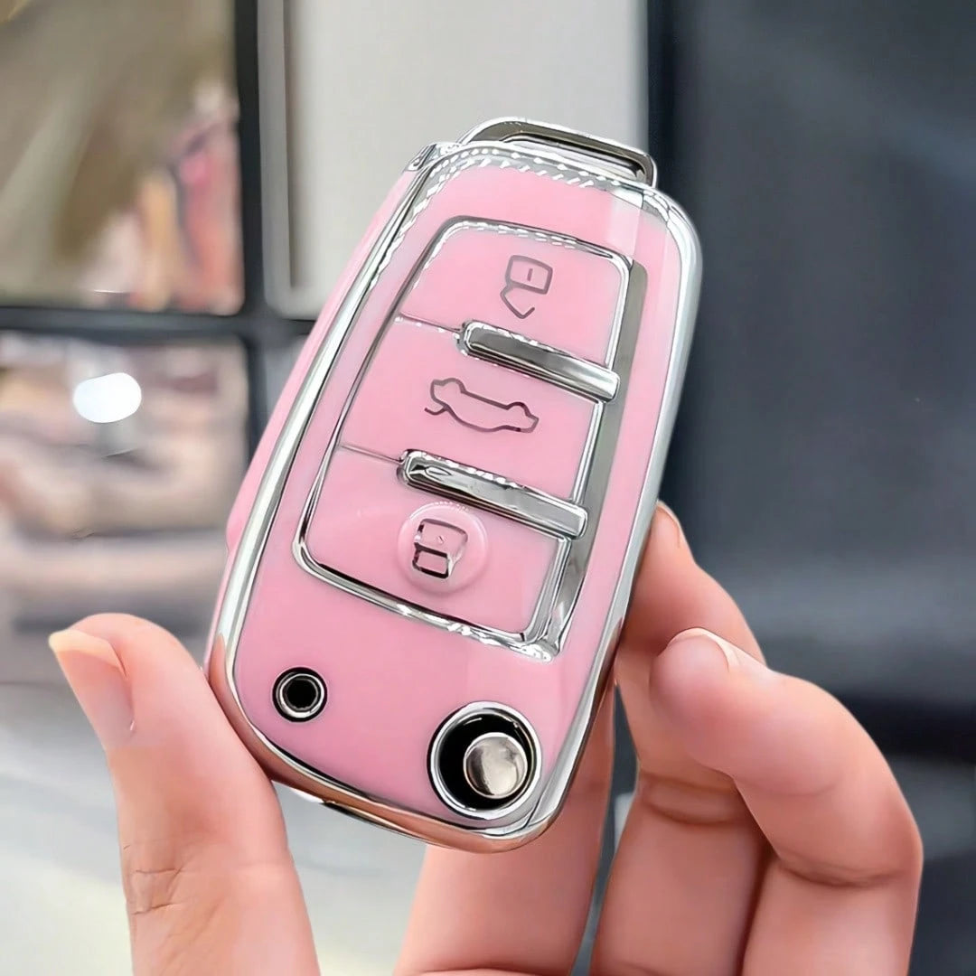 1pc New TPU Cover Shell For Audi For A3 For A6 For C5 For C6 For Q3 For Q2 For Q7 For TT For TTS For R8 For S3 For S6 For RS3 For RS6 For A4 Protector Accessories