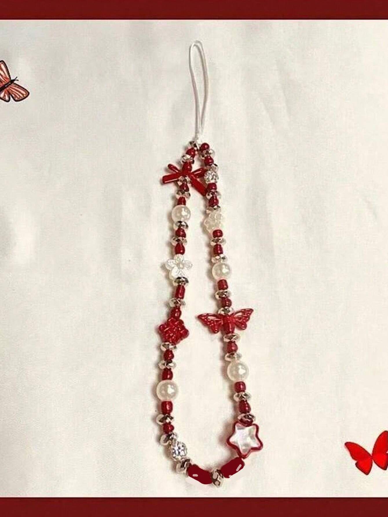 1pc Original Metal Silver-White Mobile Phone Chain Wrist Ccd Camera Chain White Ccd Lanyard All-Match Camera Pendant Gifts For Mother, Family, Friends, Birthday, Holiday Phone Charm