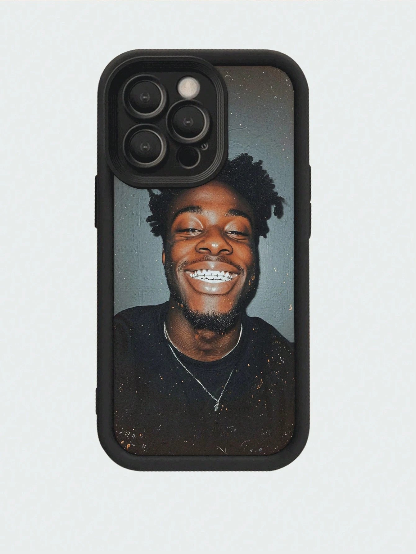 1pc Personalized Custom Name Black Phone Case Compatible With 16 Pro Max/17 Pro Max/17 Air/17/16 Plus, S26 Ultra/S26/S25 Ultra/S25 Plus/S25/A56/A55/A07/A17, And Other Models, Personalized Gift