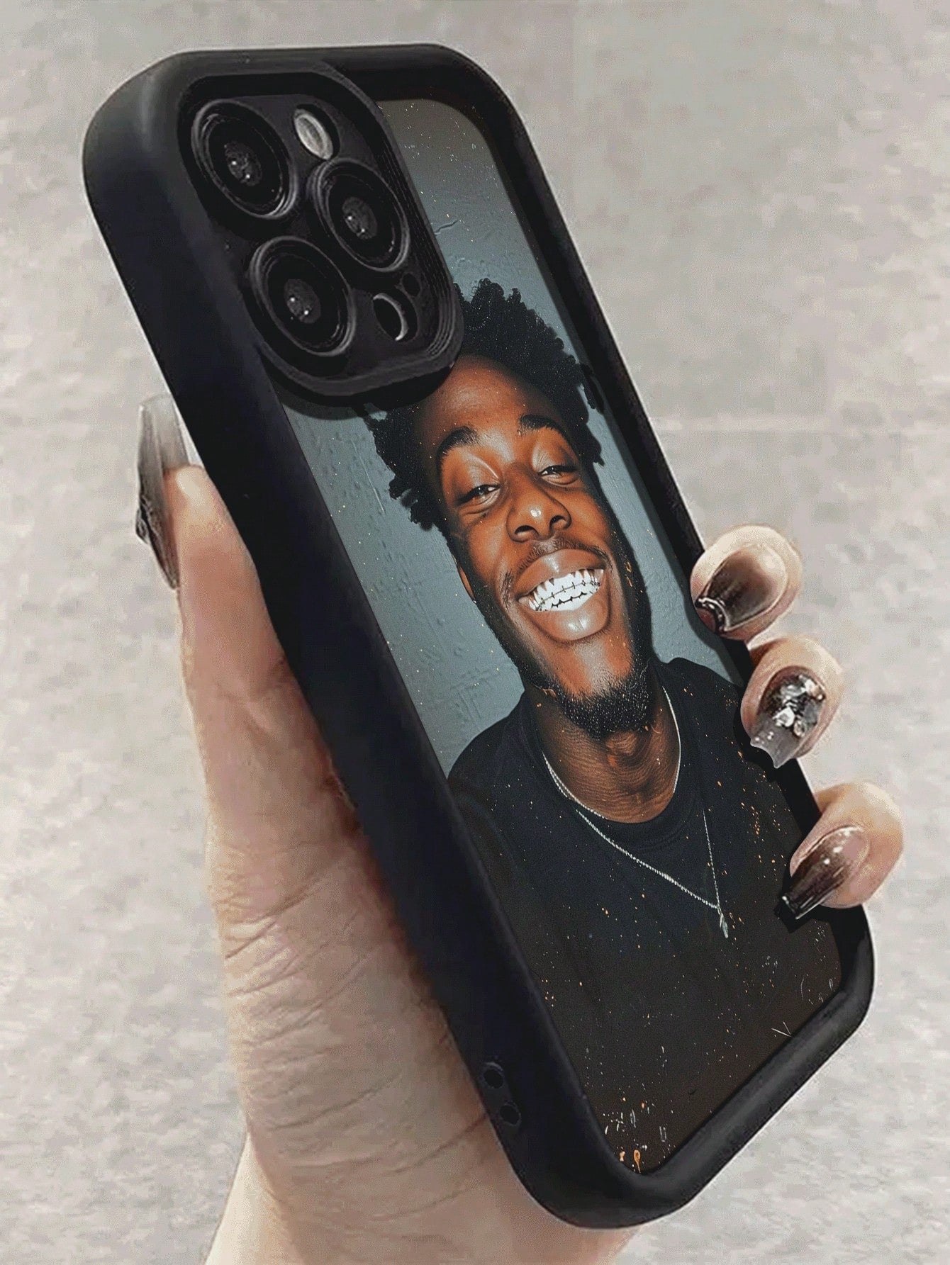 1pc Personalized Custom Name Black Phone Case Compatible With 16 Pro Max/17 Pro Max/17 Air/17/16 Plus, S26 Ultra/S26/S25 Ultra/S25 Plus/S25/A56/A55/A07/A17, And Other Models, Personalized Gift