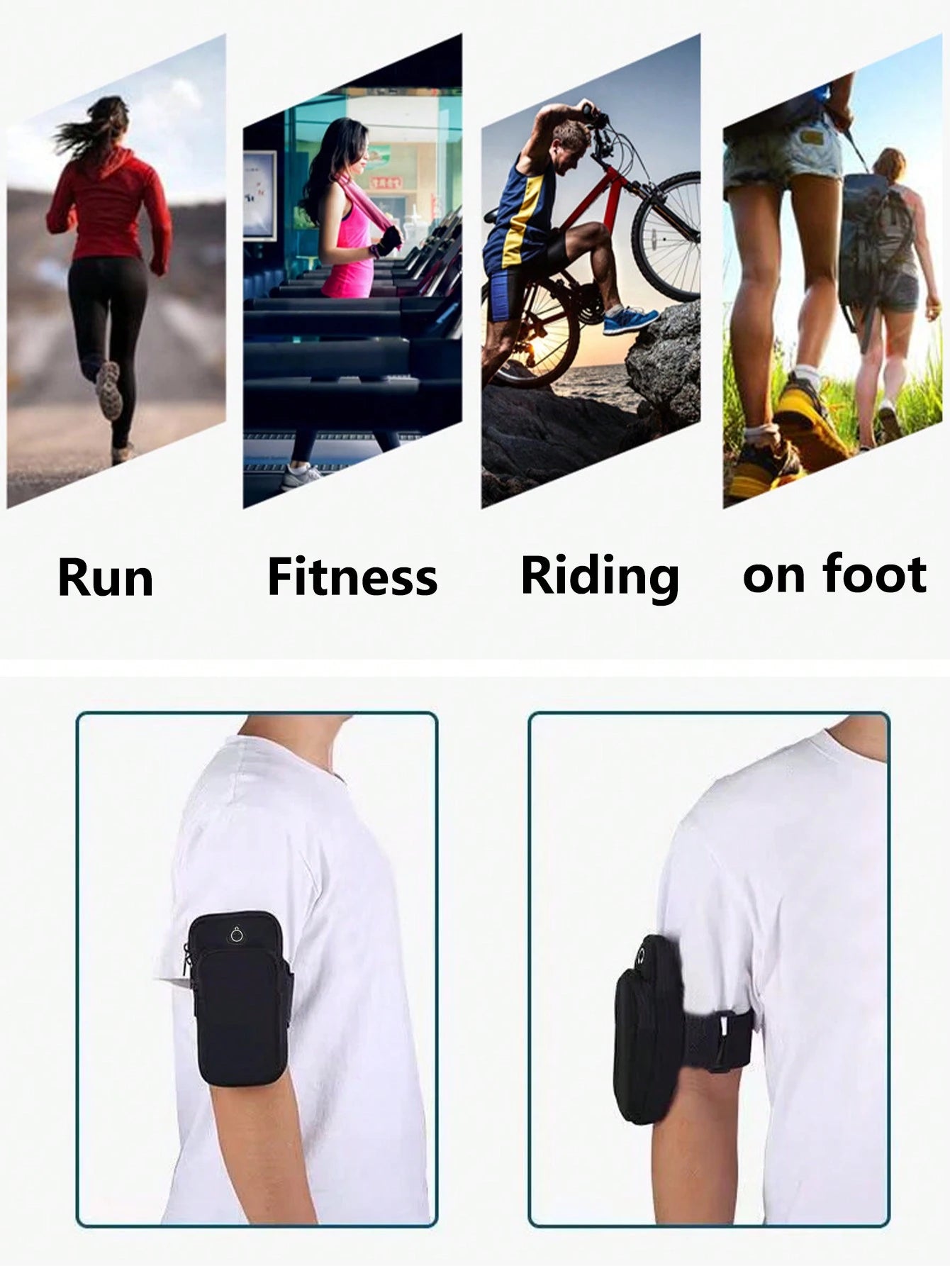 1pc Phone Holder For Running Armband Compatible With IPhone 15 14 13 12 11 Pro Max XS XR X 8 7 6 Plus SE Mini Galaxy Ultra Edge S24 S23 S22 S21 S20 Note 20 10 Pouch Bag,Arm Band Sleeve Fit Sport Gym H