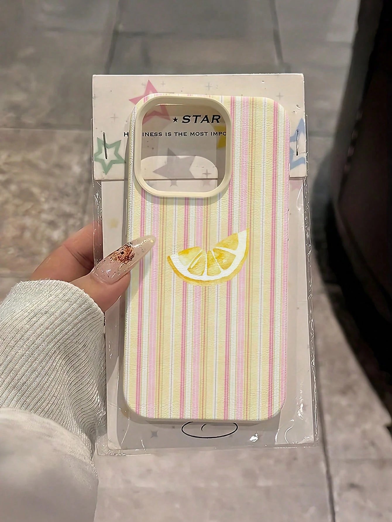 1pc Pink Striped Pattern, Large Hole Leather Texture Pink Shockproof Phone Case, TPU Material, Suitable As A Holiday Gift, Compatible With Apple Xs/Xsmax/Xr/11 12 13 14 15 16pro/Promax/14 15 16plus/17