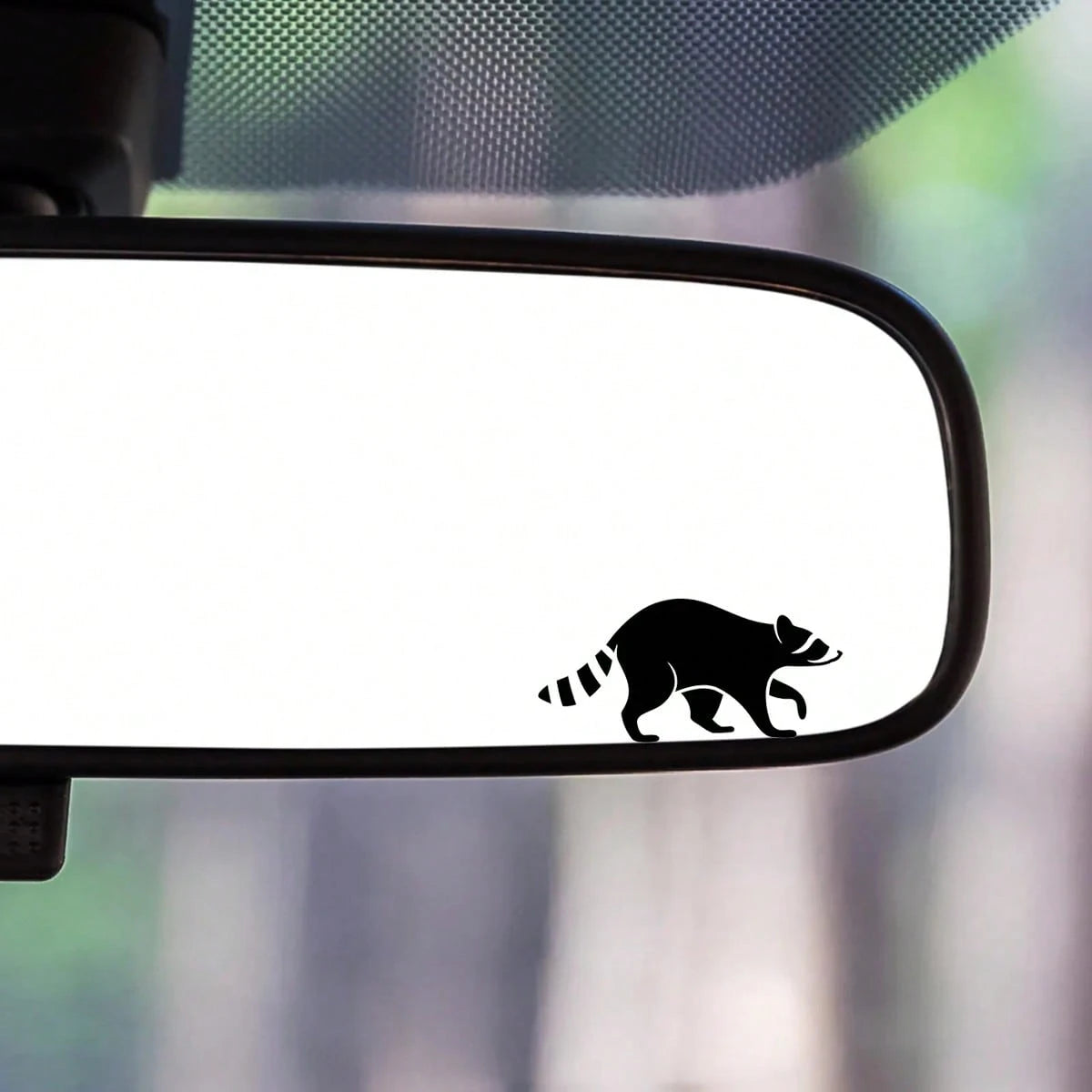 1pc Plastic Raccoon Sticker- Small Easter Egg Car Truck Sticker, Car Decal, Truck, SUV, Windshield Sticker, Rearview Mirror Sticker, Car Sticker, Egg, Indoor Outdoor Sticker