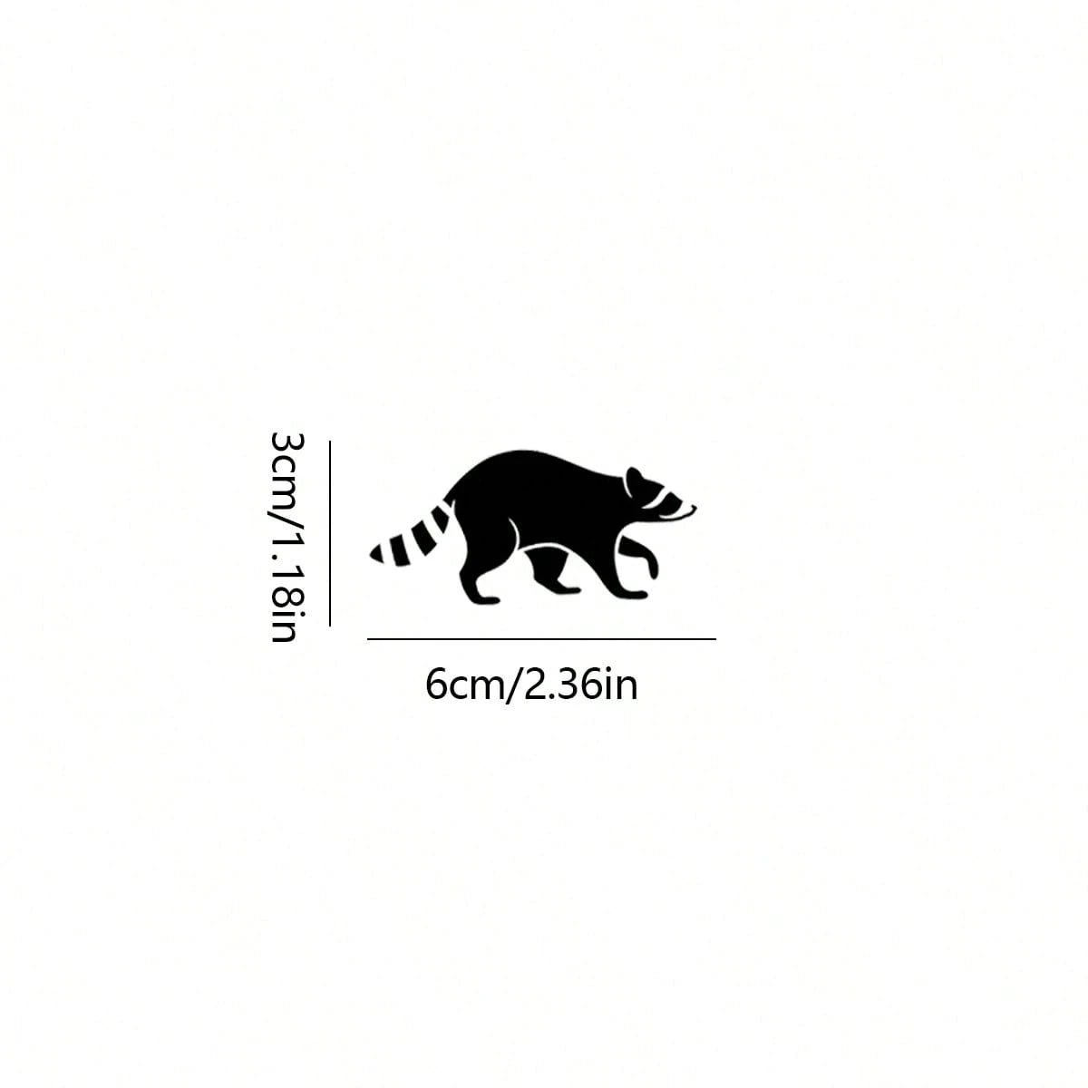 1pc Plastic Raccoon Sticker- Small Easter Egg Car Truck Sticker, Car Decal, Truck, SUV, Windshield Sticker, Rearview Mirror Sticker, Car Sticker, Egg, Indoor Outdoor Sticker