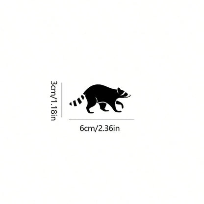 1pc Plastic Raccoon Sticker- Small Easter Egg Car Truck Sticker, Car Decal, Truck, SUV, Windshield Sticker, Rearview Mirror Sticker, Car Sticker, Egg, Indoor Outdoor Sticker