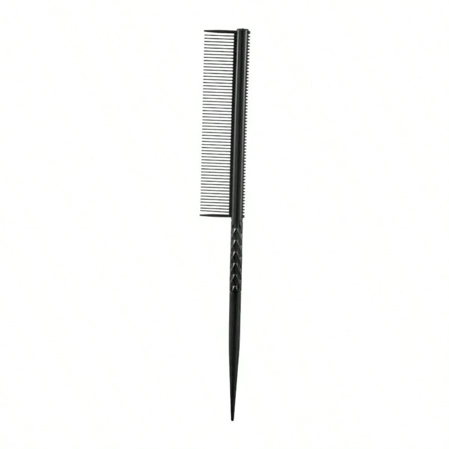 1pc Pointed Tail Aluminum Hair Comb, Salon Perming & Dyeing Sectioning Comb, Pointed Tail Hair Comb, Aluminum Hair Comb, Fine Tooth Comb, Anti-Static & Heat Resistant, Professional Barber Comb