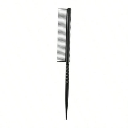 1pc Pointed Tail Aluminum Hair Comb, Salon Perming & Dyeing Sectioning Comb, Pointed Tail Hair Comb, Aluminum Hair Comb, Fine Tooth Comb, Anti-Static & Heat Resistant, Professional Barber Comb