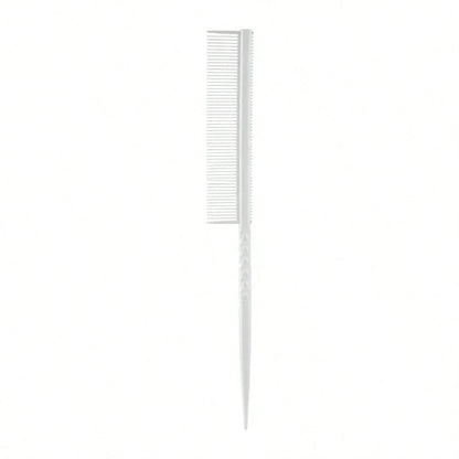 1pc Pointed Tail Aluminum Hair Comb, Salon Perming & Dyeing Sectioning Comb, Pointed Tail Hair Comb, Aluminum Hair Comb, Fine Tooth Comb, Anti-Static & Heat Resistant, Professional Barber Comb