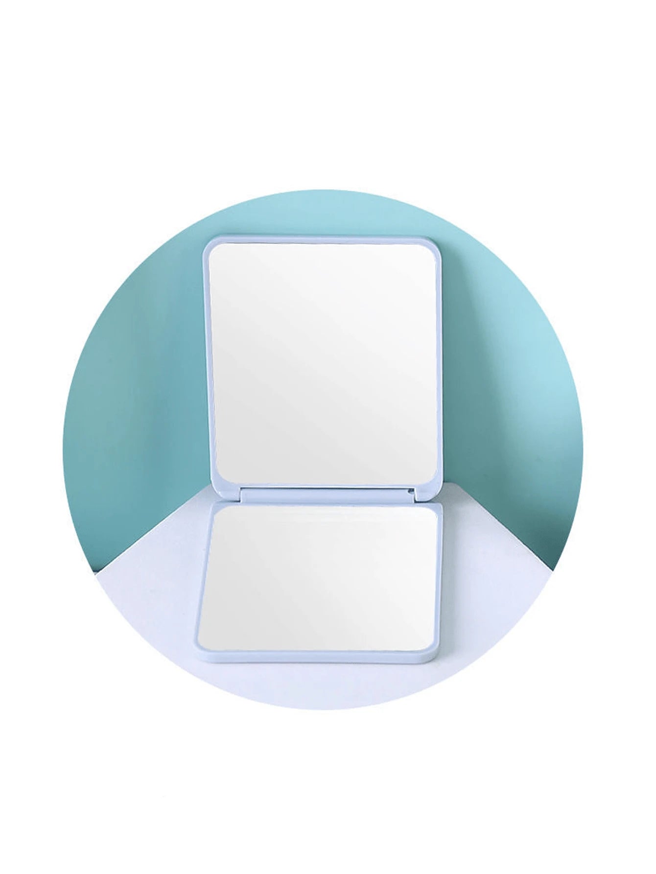 1pc Portable Folding Makeup Mirror, Adjustable Handheld Mirror With Stand, Suitable For Dorm Desk And Office Vanity Mirror, Gift For Women And Girls, Travel Supplies Home Bathroom Decor Autumn Decorat