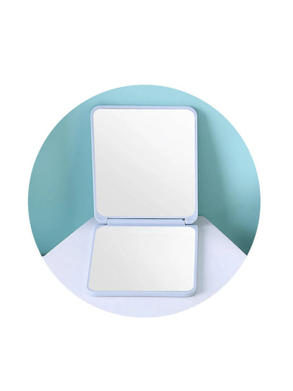1pc Portable Folding Makeup Mirror, Adjustable Handheld Mirror With Stand, Suitable For Dorm Desk And Office Vanity Mirror, Gift For Women And Girls, Travel Supplies Home Bathroom Decor Autumn Decorat