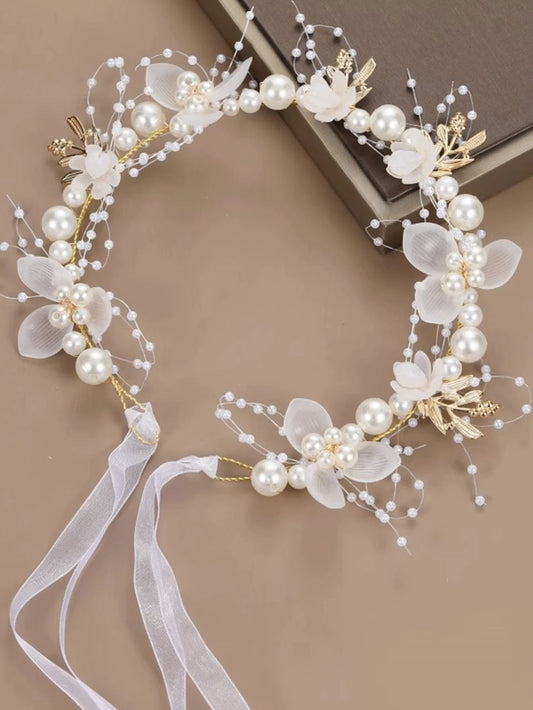 1pc Princess Women's Birthday Performance Host Hair Accessories Princess Super Immortal Forest Pink Wreath Headflower Accessories