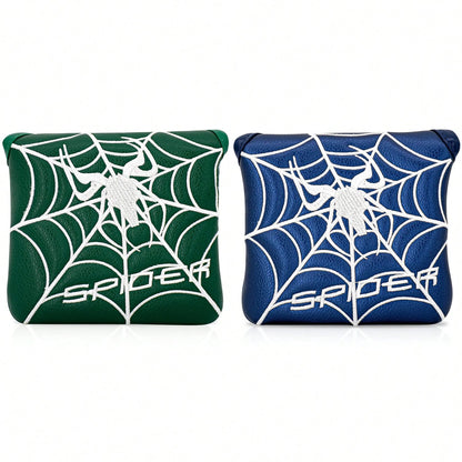 1pc PU Leather Spider Design Golf Club & Putter Head Covers- Premium Gift Set For Golf Enthusiasts & Friends