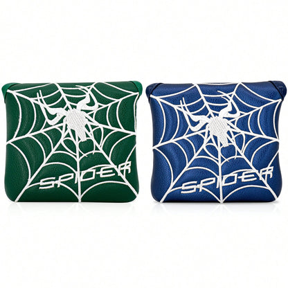 1pc PU Leather Spider Design Golf Club & Putter Head Covers- Premium Gift Set For Golf Enthusiasts & Friends