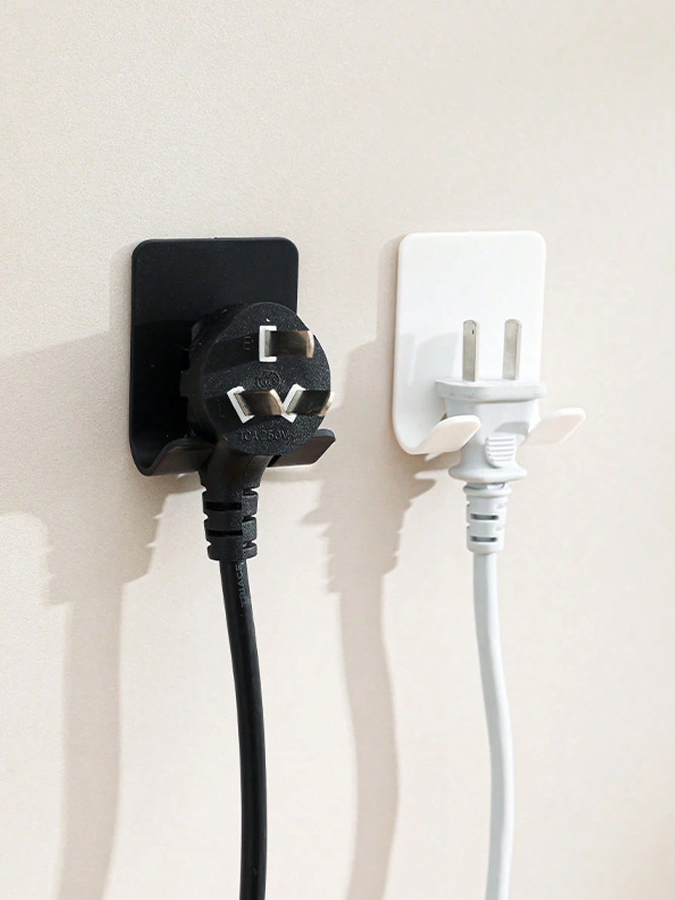 1pc Punch-Free Plastic Shaver Hook, Multifunctional Adhesive Wall Hanger For Clothes, Bags, Power Cords, Etc. In Bathroom Home Bathroom Decor Fall Decor Back To School