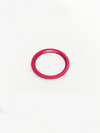 1pc Red Car Start Decoration Ring, Suitable For Audi A4L A5 A6L A7 Q5 Q7 One-Key Start Decoration Ring Ignition Switch Button Decal