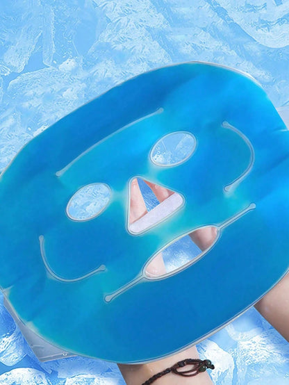 1pc Reusable Cooling Face Mask, Soothing Gel Face Mask, Relieves Fatigue, Aids Sleep, Suitable For Daily Use, Gel Ice Pack Eye Mask, Cooling Ice Pack Eye Mask/Face Mask