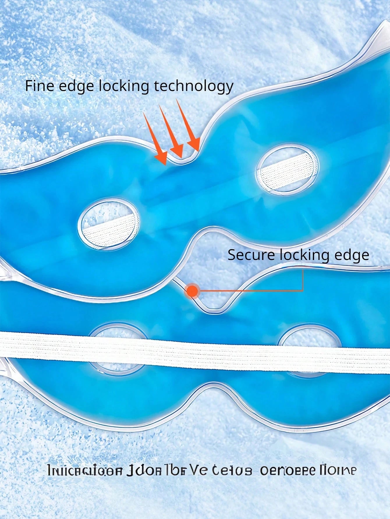 1pc Reusable Cooling Face Mask, Soothing Gel Face Mask, Relieves Fatigue, Aids Sleep, Suitable For Daily Use, Gel Ice Pack Eye Mask, Cooling Ice Pack Eye Mask/Face Mask