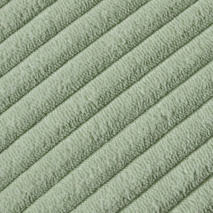 1pc Sage Green Decorative Throw Pillow Covers With Pom-Poms, Soft Corduroy Solid Square Cushion Cases Set For Couch Sofa Bedroom Car Living Room