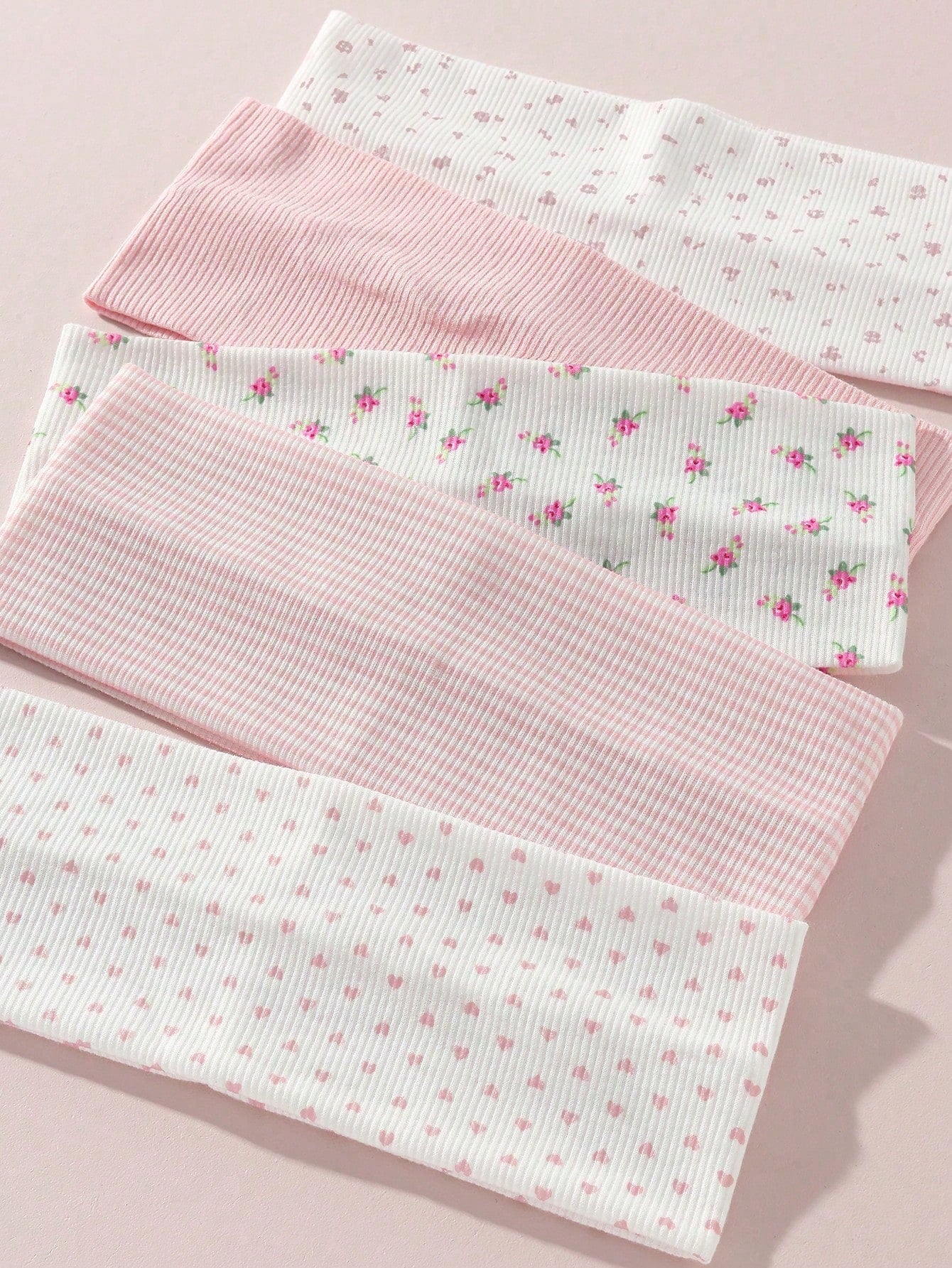 1pc/Set Fashion Women's Soft Non-Slip Headband With Bow, Stripes, Heart, Floral Print, Elastic Yoga Sports Hair Accessory, Suitable For Daily Wear, Winter Scarf Women's Headwrap, Soft Headband Women's