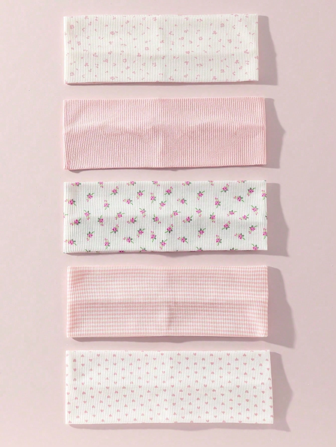 1pc/Set Fashion Women's Soft Non-Slip Headband With Bow, Stripes, Heart, Floral Print, Elastic Yoga Sports Hair Accessory, Suitable For Daily Wear, Winter Scarf Women's Headwrap, Soft Headband Women's