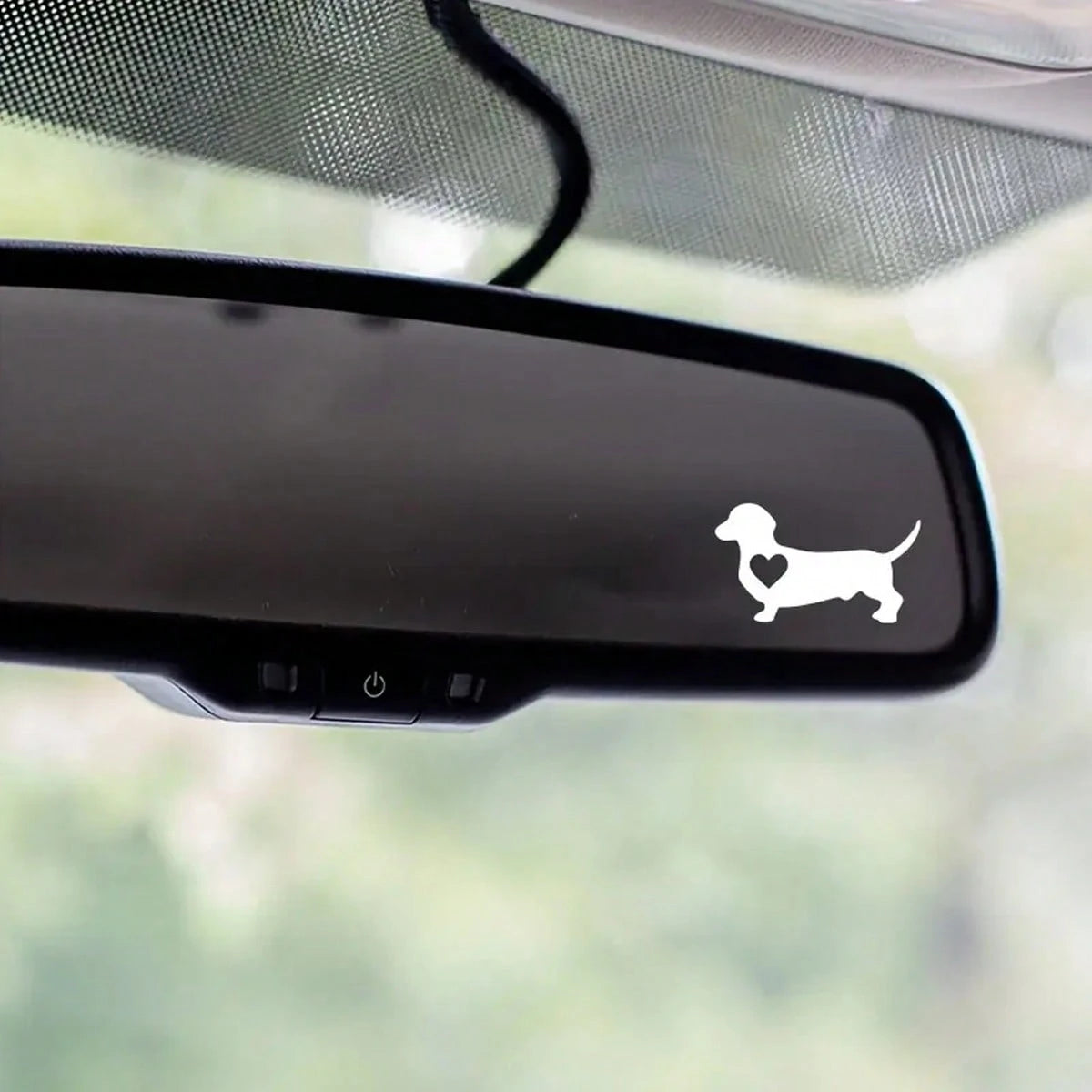 1pc-Shaped Dachshund Car Stickers, Little Dogs, Dog Lovers, Rearview Mirror Decals, Vinyl Decals, Suitable For Car, Motorcycle, Truck Bumpers, Laptop And Computer Decoration