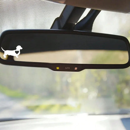 1pc-Shaped Dachshund Car Stickers, Little Dogs, Dog Lovers, Rearview Mirror Decals, Vinyl Decals, Suitable For Car, Motorcycle, Truck Bumpers, Laptop And Computer Decoration