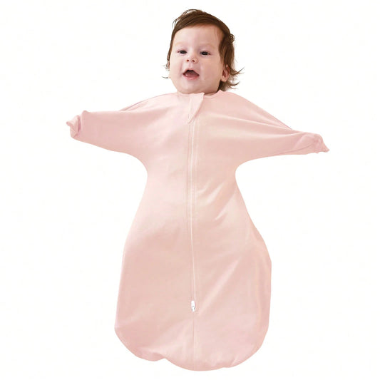 1pc Shark Fin Shaped Baby Sleeping Bag, Soft And Comfortable, With Two-Way Zipper, Suitable As Newborn Gift