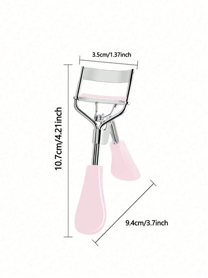 1pc Stainless Steel Eyelash Curler, Makeup Eyelash Curler, False Eyelash Applicator, Makeup Broad Angle Beauty Tool, Soft Texture Won't Pinch Lashes, Long-Lasting Shaping, Comfortable To Use