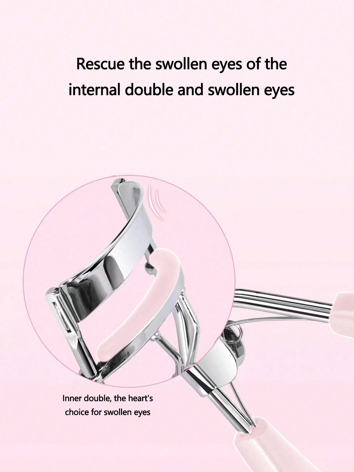 1pc Stainless Steel Eyelash Curler, Makeup Eyelash Curler, False Eyelash Applicator, Makeup Broad Angle Beauty Tool, Soft Texture Won't Pinch Lashes, Long-Lasting Shaping, Comfortable To Use