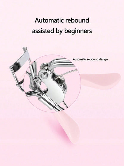 1pc Stainless Steel Eyelash Curler, Makeup Eyelash Curler, False Eyelash Applicator, Makeup Broad Angle Beauty Tool, Soft Texture Won't Pinch Lashes, Long-Lasting Shaping, Comfortable To Use