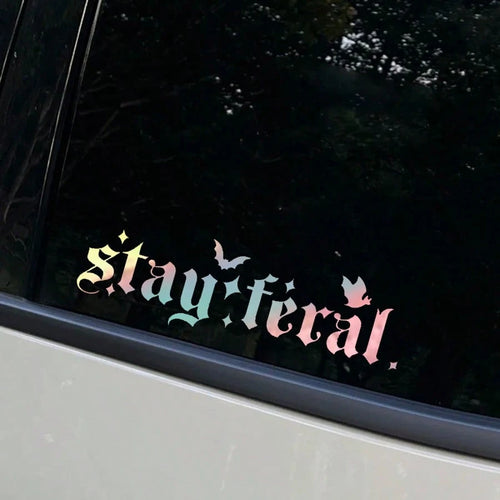 1pc Stay Feral Vinyl Car Decals Wild Stickers Any Flat Surface