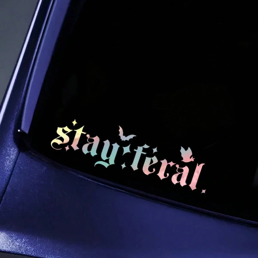 1pc Stay Feral Vinyl Car Decals Wild Stickers Any Flat Surface