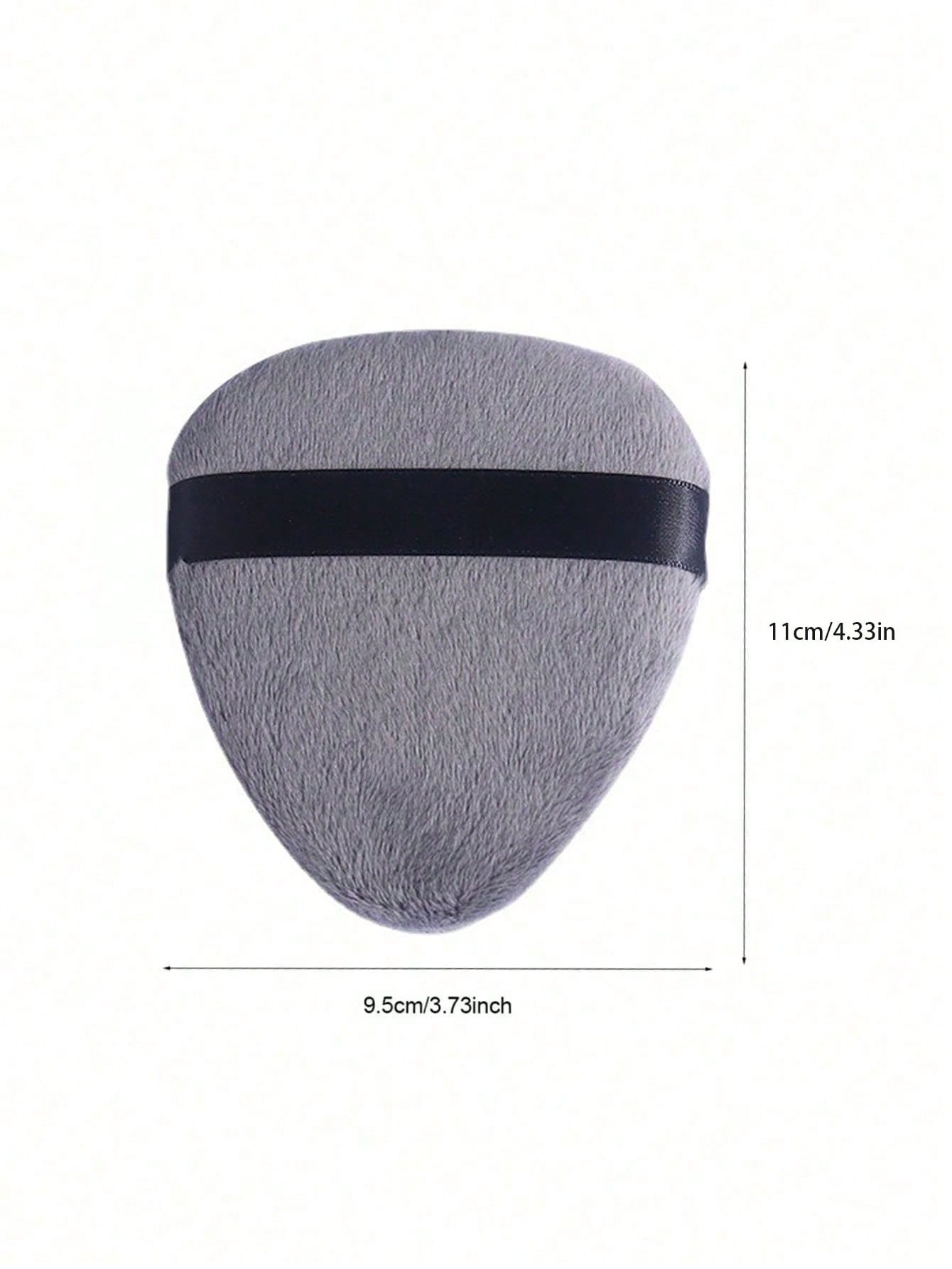 1pc Teardrop Shaped Makeup Sponge Puff For Setting Powder, Soft Flocked, Triangle Pointed Head Beauty Tool,Makeup,Cheap,Room Decor,Vanity,Travel,Bedroom,Makeup Accessories,Puff,Makeup Blender,Powder P